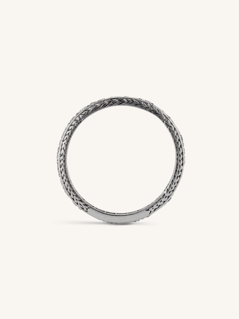 Art Deco Platinum Vintage Diamond Eternity Wedding Band