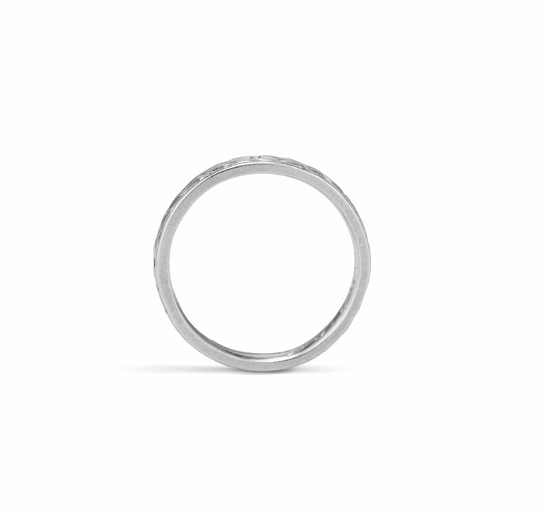 Art Deco Platinum Wedding Band