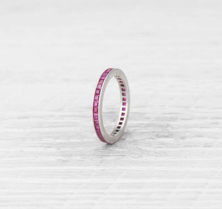 ART DECO RUBY ETERNITY BAND