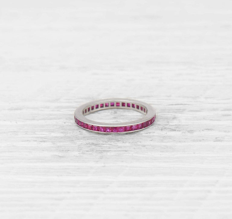 ART DECO RUBY ETERNITY BAND