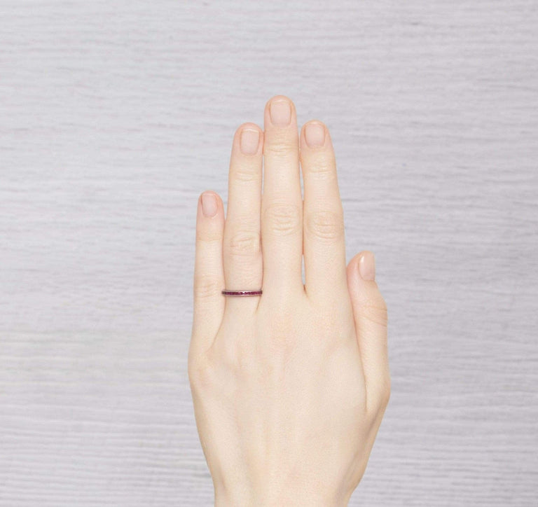 ART DECO RUBY ETERNITY BAND