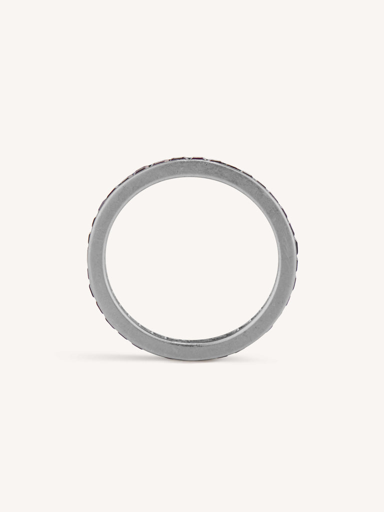 Art Deco Ruby Eternity Band