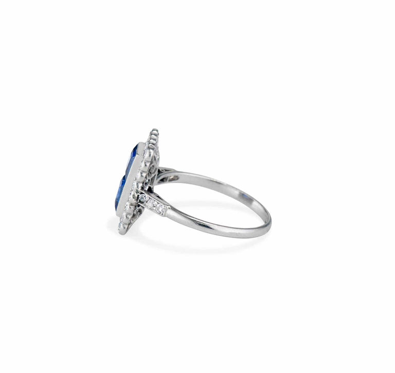 Art Deco Sapphire and Diamond Ring