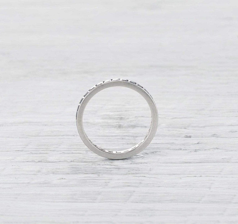 Art Deco Sapphire Eternity Band