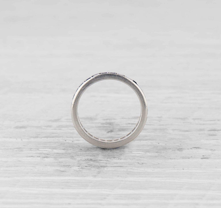 Art Deco Sapphire Eternity Band