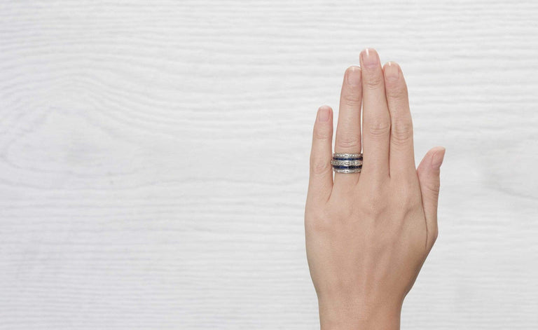 Art Deco Swivel Flip Ring