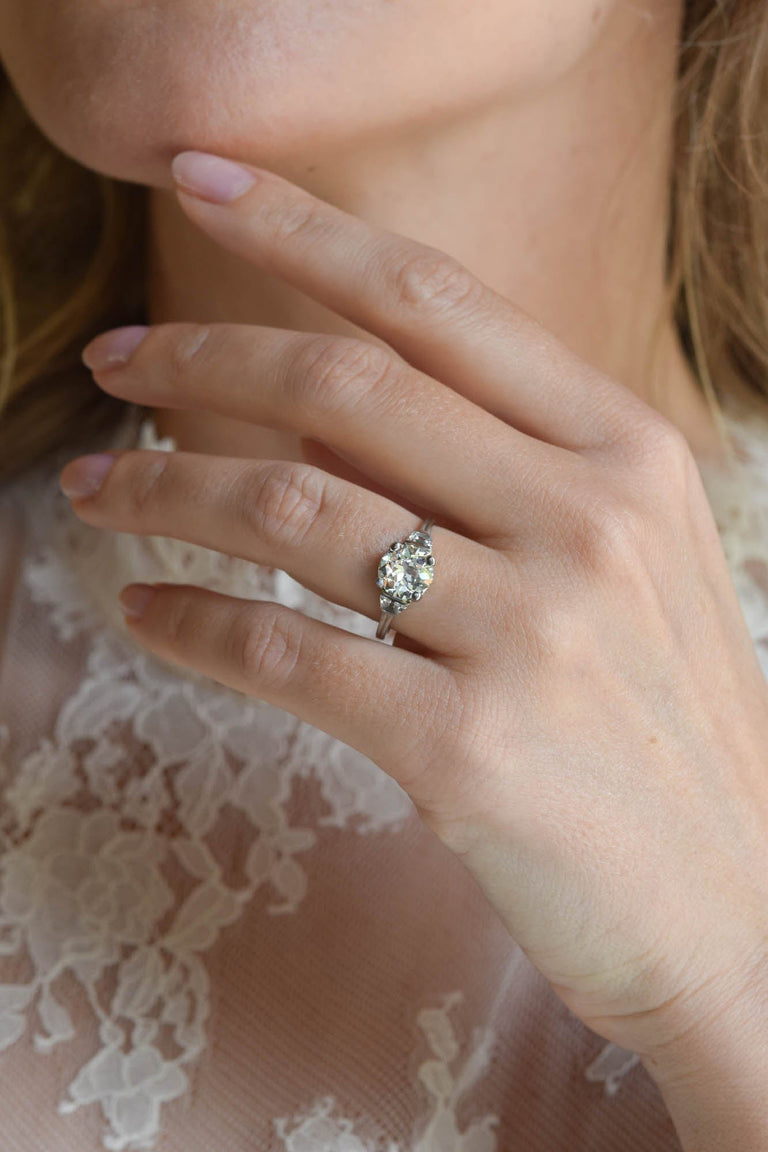 Tiffany & Co. 1.94 Carat Old European Cut Diamond Engagement Ring