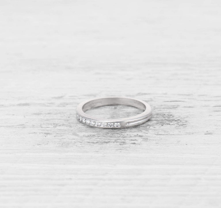 ART DECO TIFFANY & CO DIAMOND WEDDING BAND