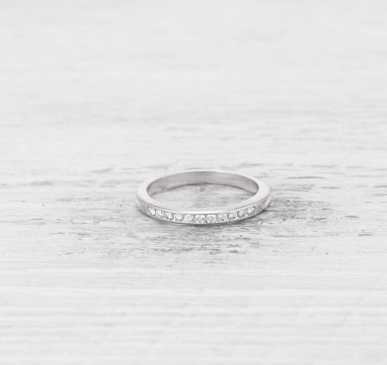 ART DECO TIFFANY & CO DIAMOND WEDDING BAND