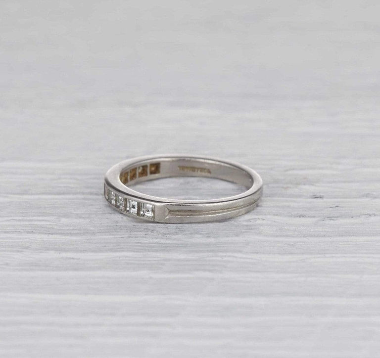 Art Deco Tiffany & Co. Half Hoop Diamond Band