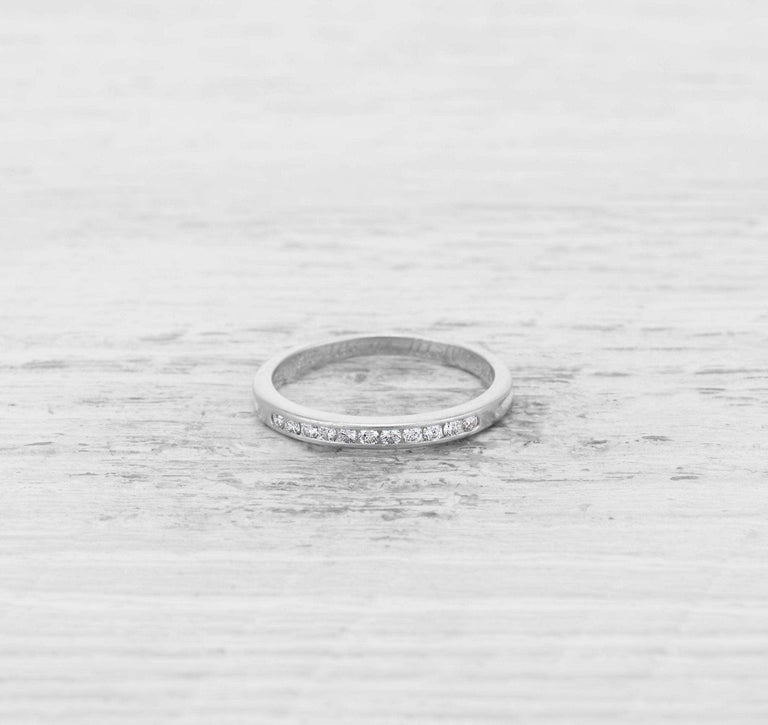 ART DECO TIFFANY DIAMOND WEDDING BAND