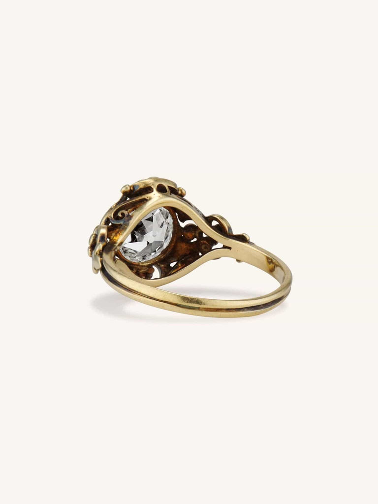 Art Nouveau 1.87 Carat Old European Cut Diamond Ring