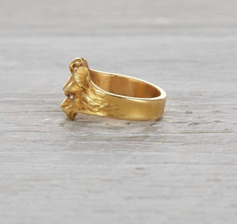Art Nouveau Lion Ring