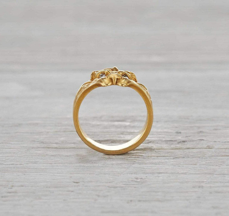 Art Nouveau Lion Ring