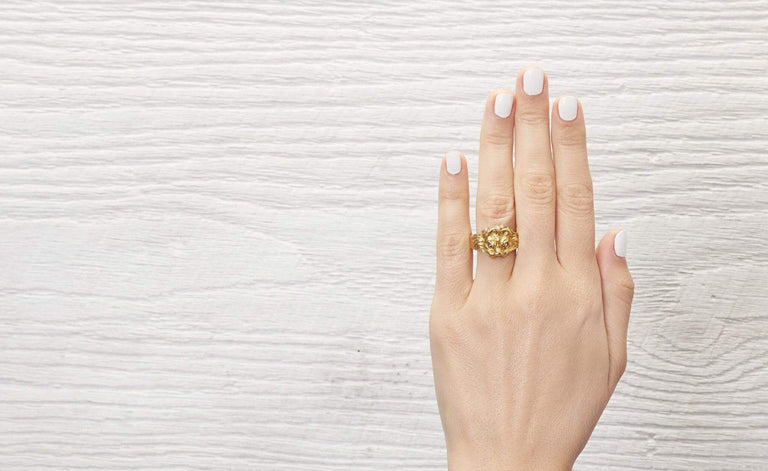 Art Nouveau Lion Ring