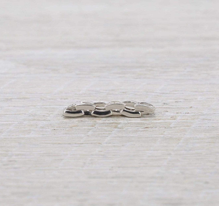 Baguette Chain Wedding Band