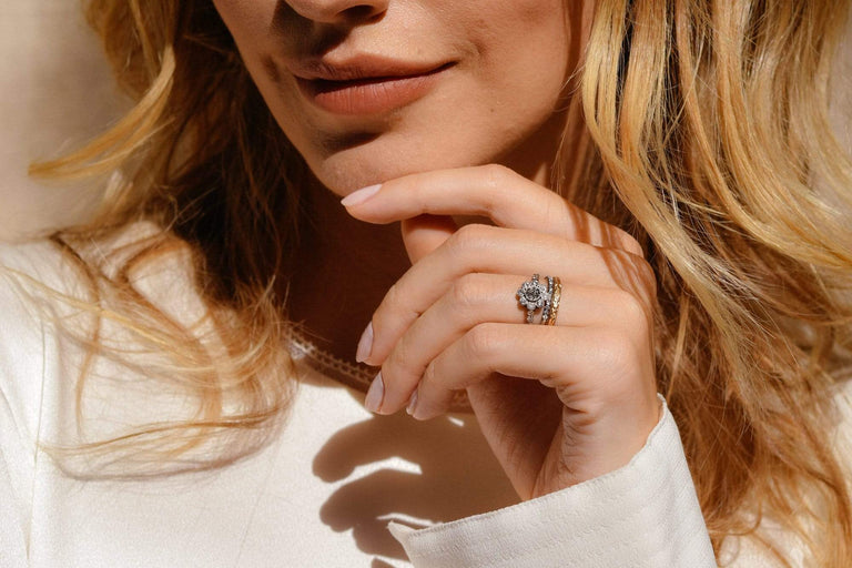 Belle Époque .40 Carat Old European Cluster Diamond Engagement Ring, France