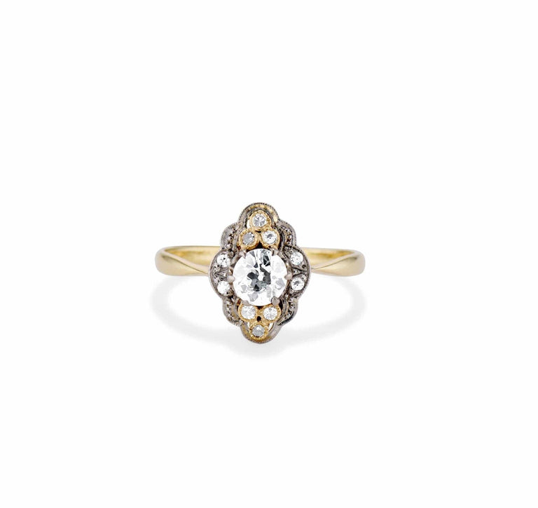 Belle Époque .60 Old European Diamond Engagement Ring, France