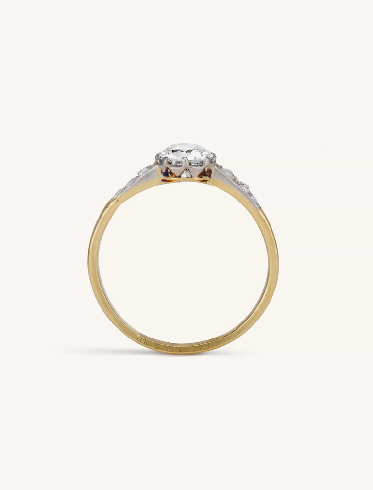 Belle Époque Old European Cut Diamond Engagement Ring