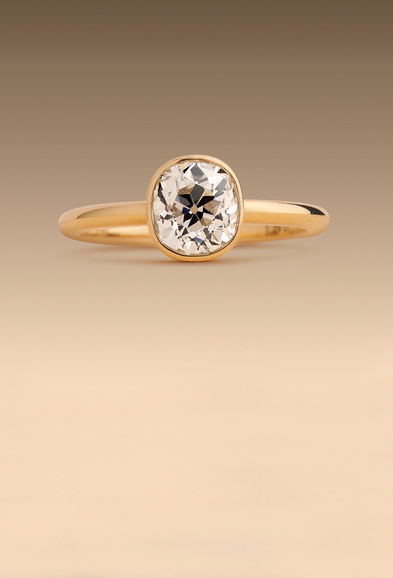 Mine Cut Diamond Engagement Ring 001-101-00468 Cary | Joint Venture Jewelry  | Cary, NC