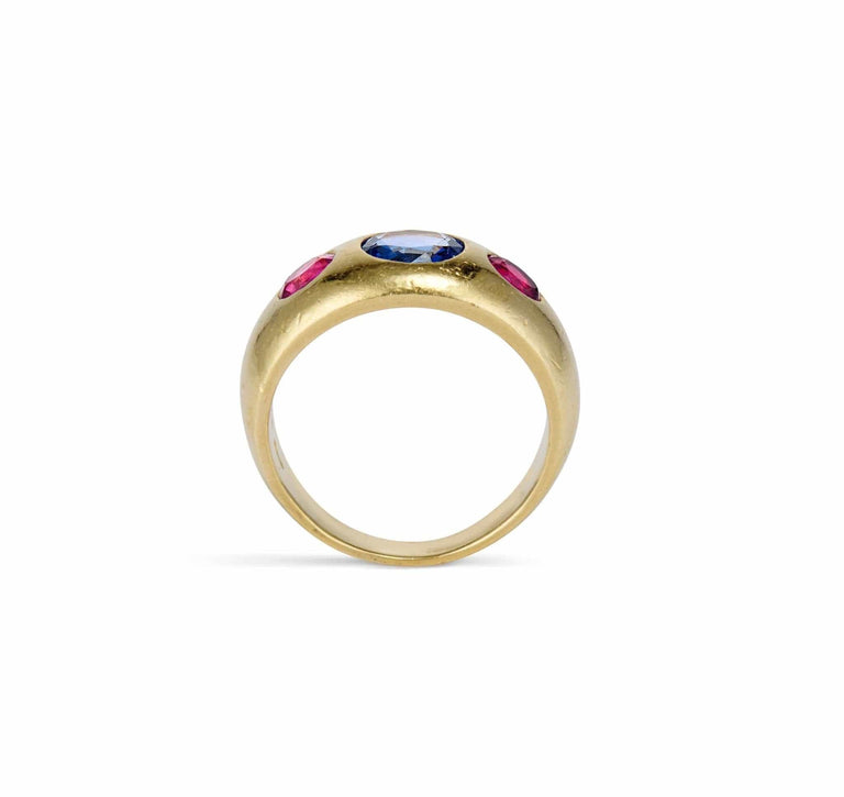 Bulgari 1970s Sapphire and Gold Ring, Italy