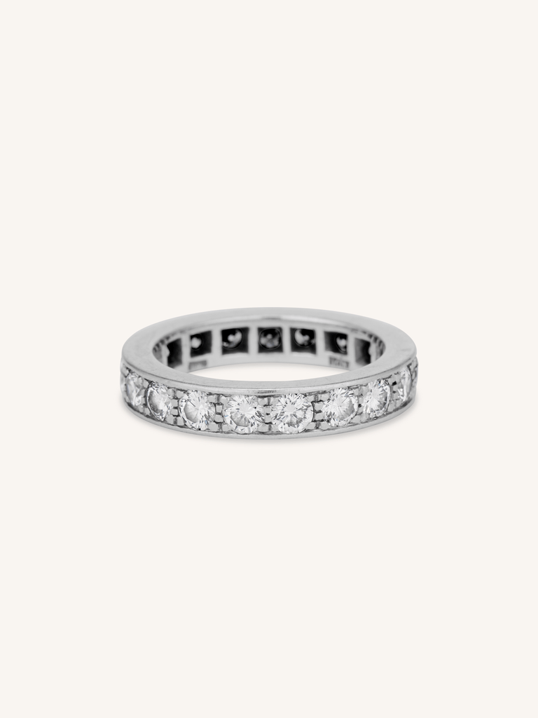 Bulgari Midcentury Round Diamond Eternity Wedding Band, Italy