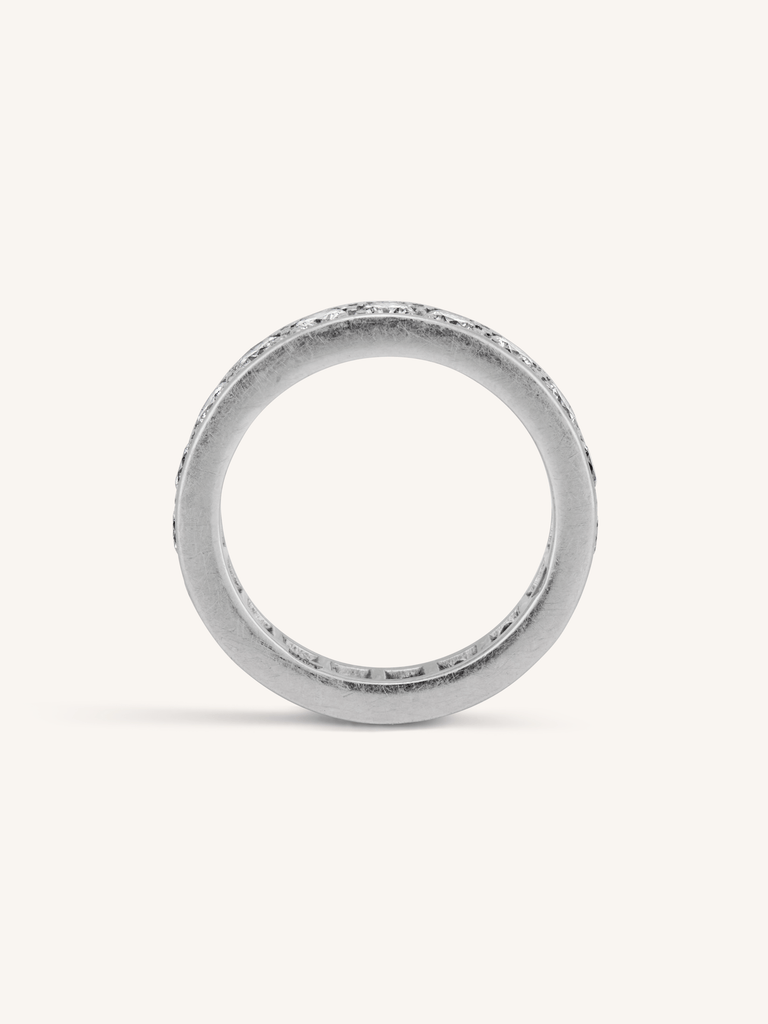 Bulgari Midcentury Round Diamond Eternity Wedding Band, Italy