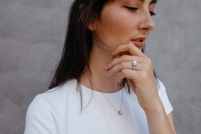 C. D. Peacock Art Deco 1.37 Carat Diamond & Sapphire Ring