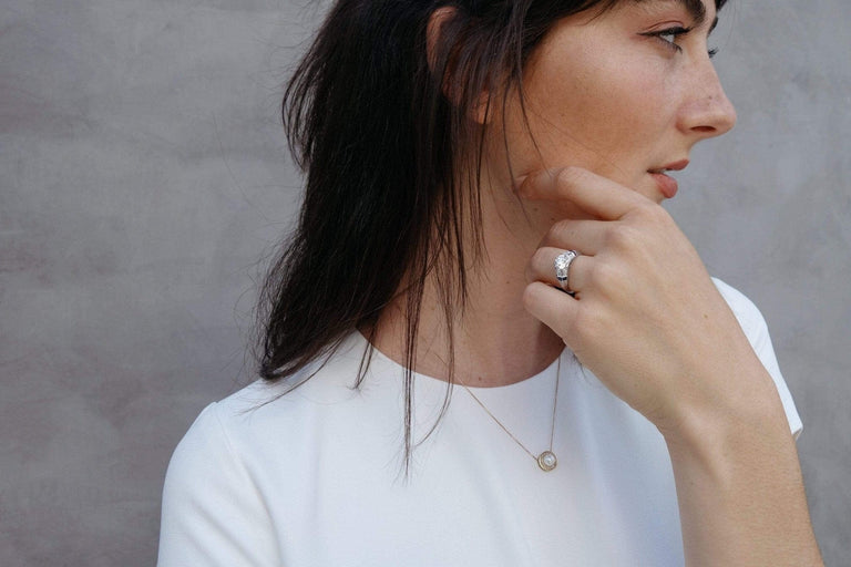 C. D. Peacock Art Deco 1.37 Carat Diamond & Sapphire Ring