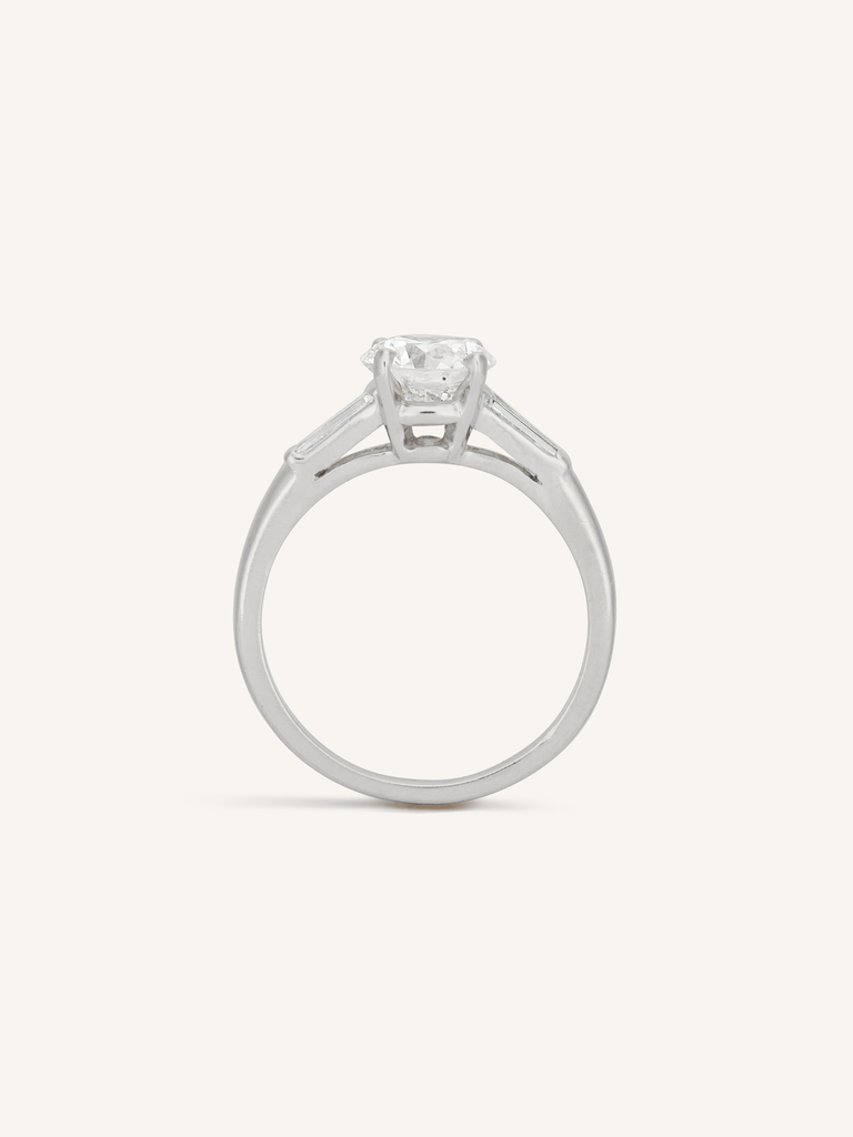 Cartier 1.05 Carat Round Brilliant Diamond Vintage Engagement Ring