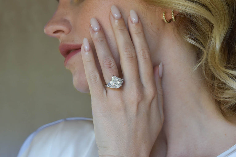 Cartier 4.07 Carat Pear Cut Vintage Engagement Ring