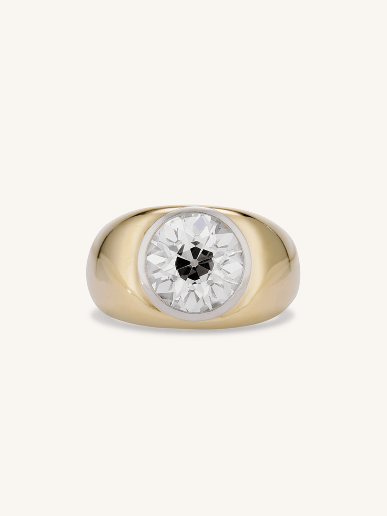 Cartier 4.76 Old European Cut Diamond Bombé Ring