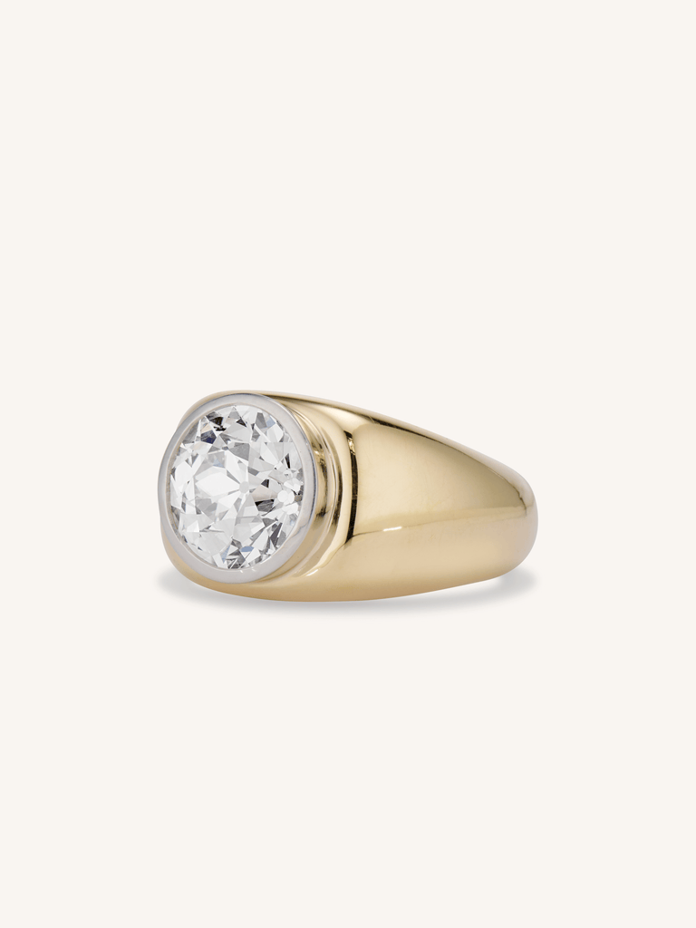 Cartier 4.76 Old European Cut Diamond Bombé Ring
