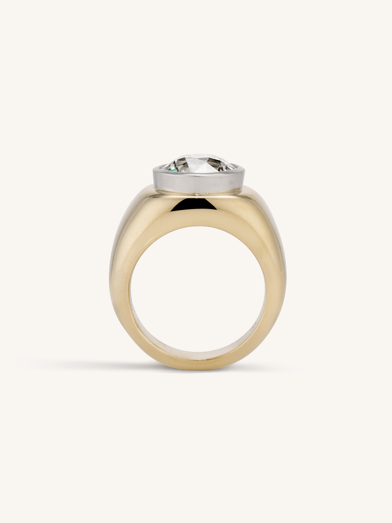 Cartier 4.76 Old European Cut Diamond Bombé Ring