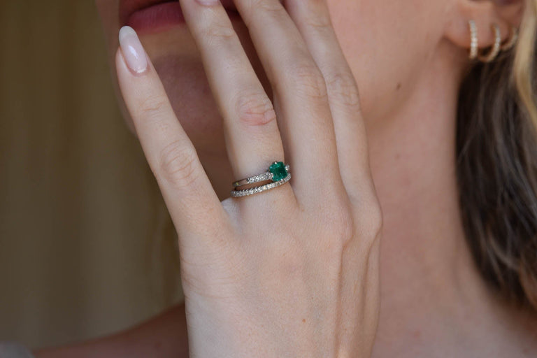 Cartier Art Deco Emerald Cut Emerald Vintage Engagement Ring