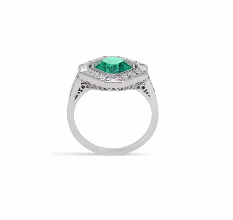 Cartier Colombian Emerald & Diamond Ring
