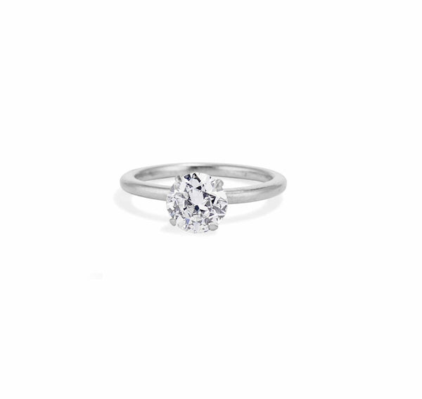 Cartier Mid Century Carat Old European Cut Diamond Solitaire