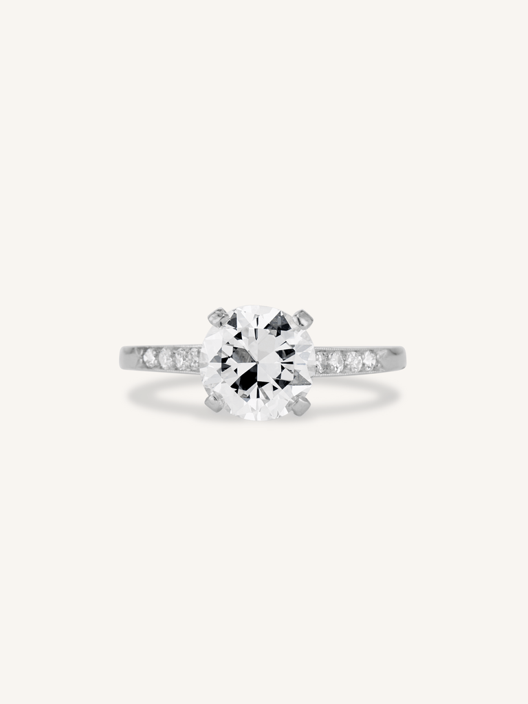 Cartier 1.31 Carat Transitional Cut Diamond Vintage Engagement Ring