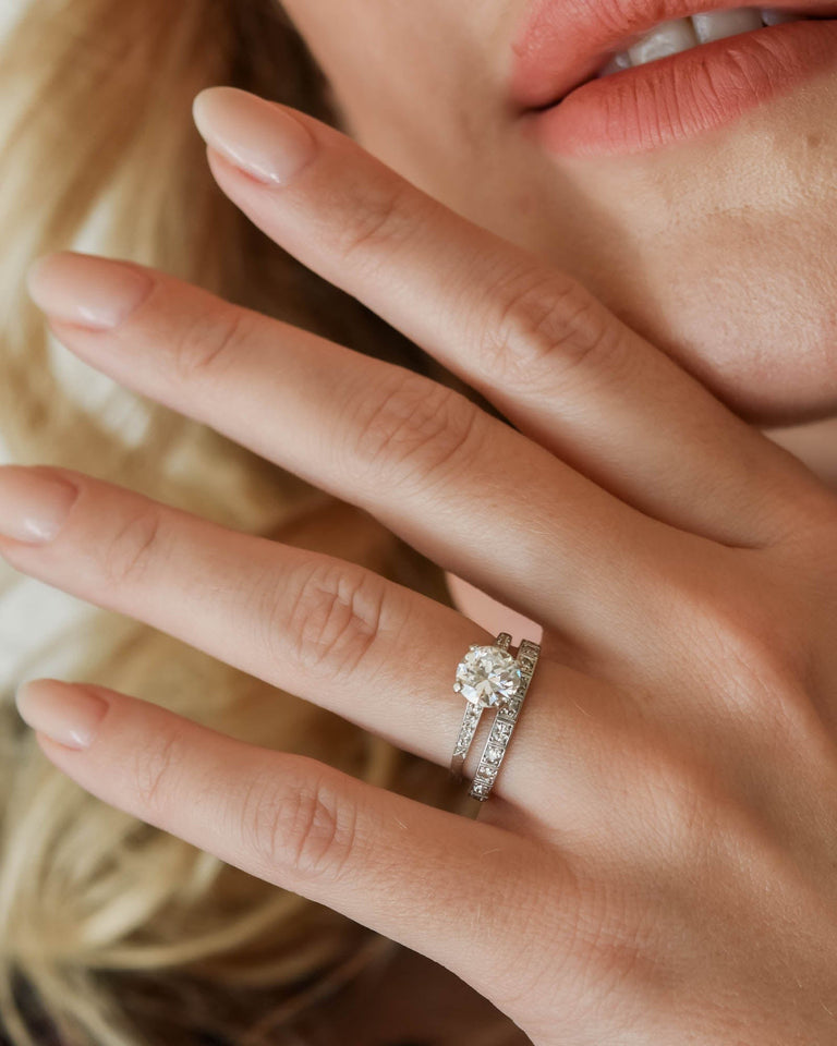 Cartier 1.31 Carat Transitional Cut Diamond Vintage Engagement Ring