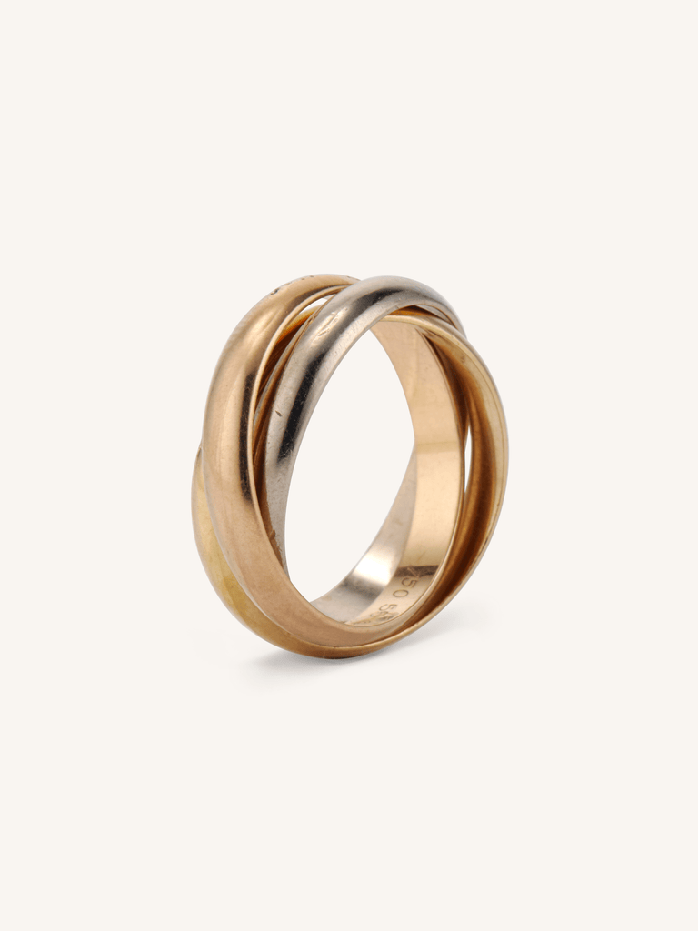 Cartier Trinity Vintage 18K Tri-Color Gold Ring | 1980s–1990s Cartier Trinity Vintage 18K Tri-Color Gold Ring | 1980s–1990s