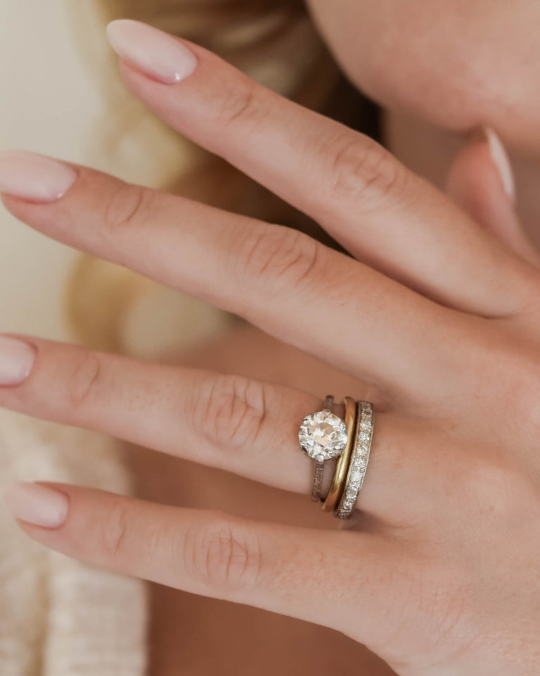 Dreicer & Co. Art Deco 2.12 Carat Old European Cut Diamond Engagement Ring