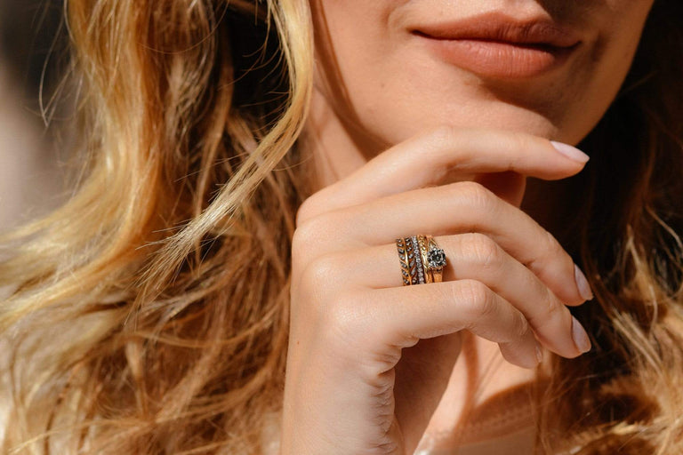 Early Art Deco .61 Carat Diamond & Gold Solitaire Engagement Ring