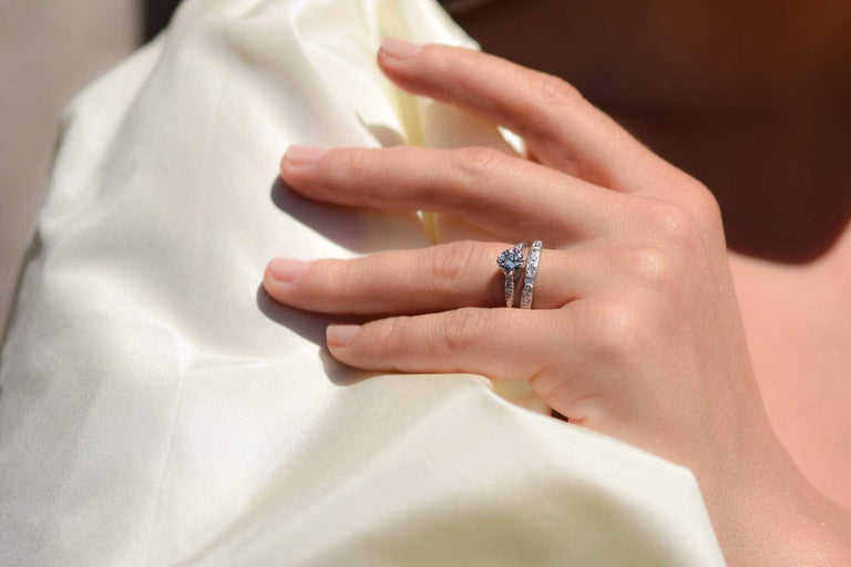 Early Art Deco .75 Carat Transitional Cut Diamond Engagement Ring