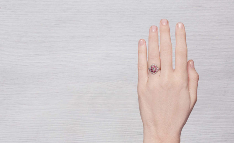 Early Edwardian Diamond & Ruby Ring