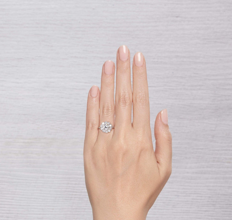 Edwardian 1.00 Carat Old European Cut Diamond Cluster