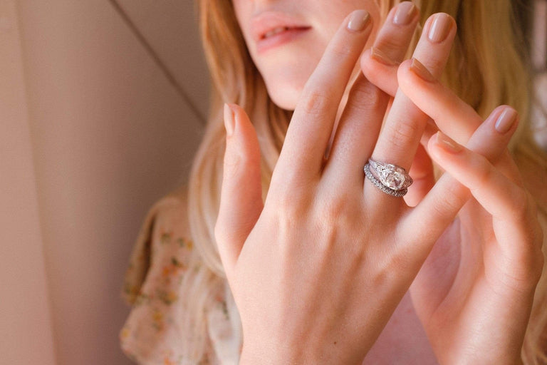 Edwardian 1.02 Carat Old Mine Cushion Cut Diamond Filigree Ring