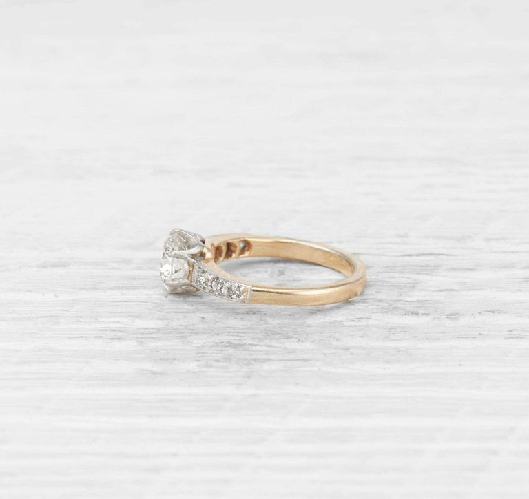 Edwardian 1.03 Carat Diamond Engagement Ring