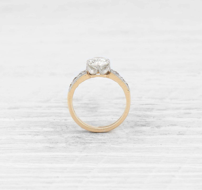 Edwardian 1.03 Carat Diamond Engagement Ring