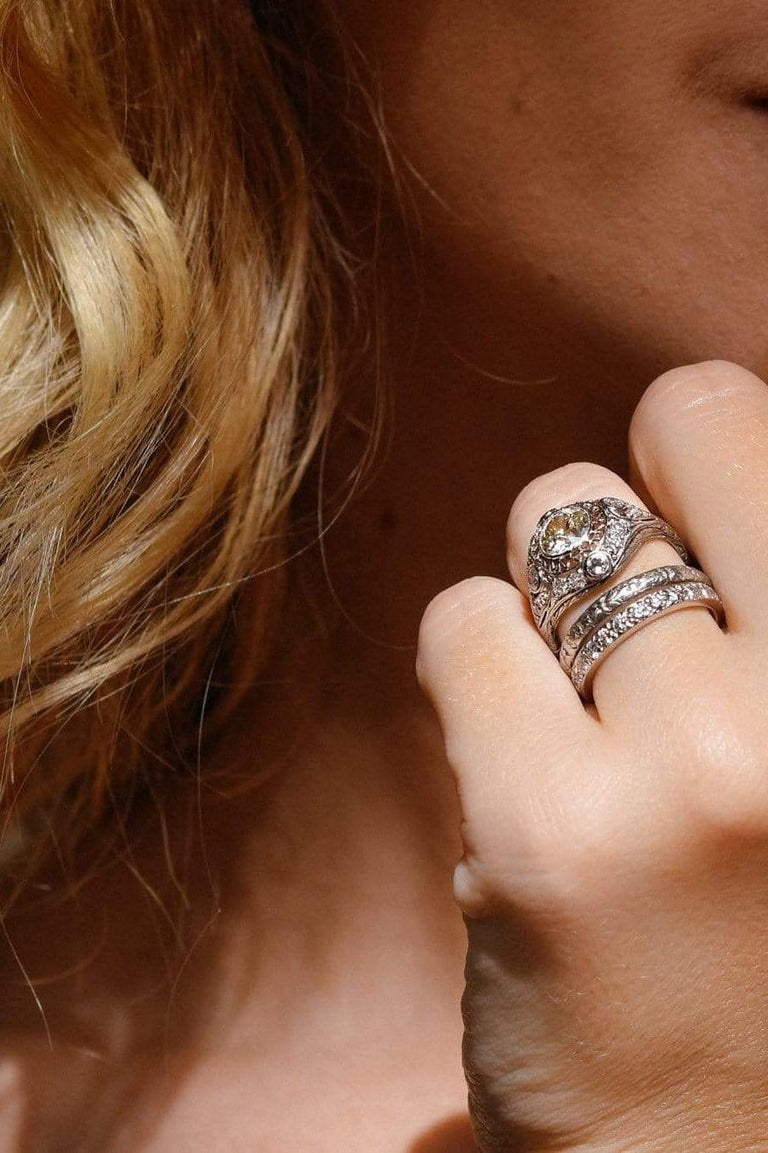 Edwardian 1.05 Carat Old European Diamond Dome Engagement Ring