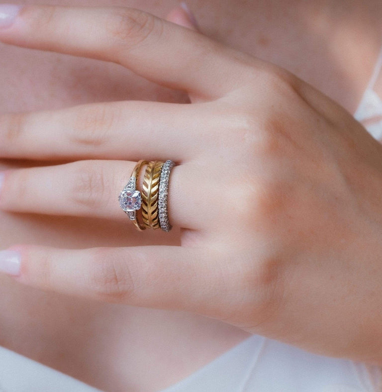 Edwardian 1.24 Carat Old Mine Cushion Cut Diamond Engagement Ring